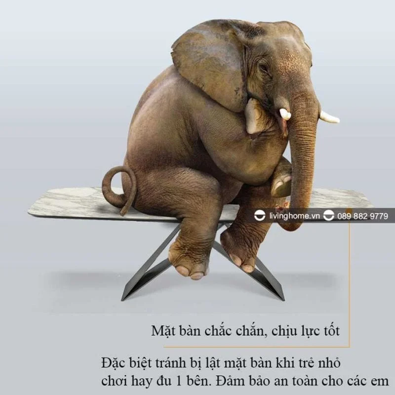 Bàn Ăn Mặt Đá Cao Cấp Hiện Đại Nhập Khẩu - LORENZO 22 Bàn Ăn Mặt Đá Phiến Phủ Ceramic Hiện Đại Nhập Khẩu - Lorenzo