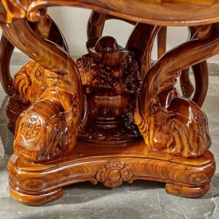 Bàn Ăn Cổ Điển Khung Gỗ Nhập Khẩu - Steven