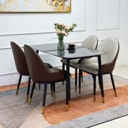 Bộ bàn ăn 4 ghế Byron