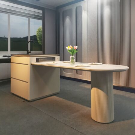 Bàn Đảo Bếp Kết Hợp Bàn Ăn Thông Minh Tối Giản - MOISI