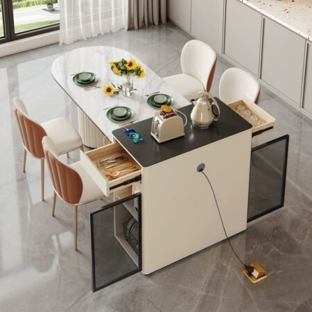 Bàn Đảo Bếp Thông Minh - PALACI 9 Bàn Ăn Thông Minh Kết Hợp Đảo Bếp Cao Cấp - PALACI