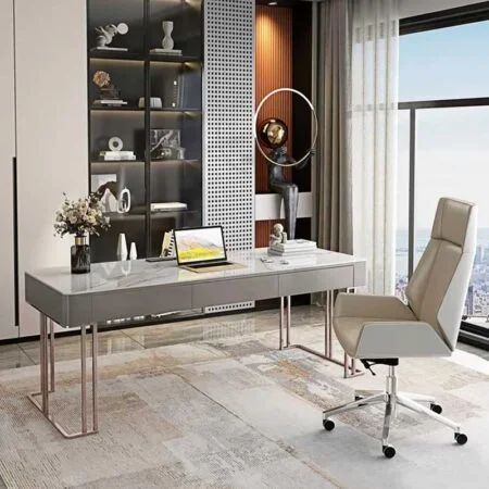 Bàn Làm Việc Giám Đốc, Mặt Đá Ceramic - Daniele