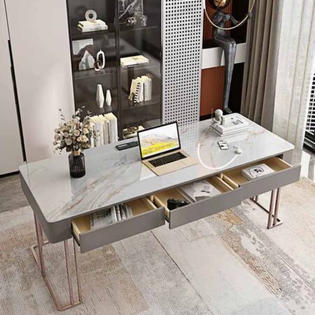 Bàn Làm Việc Giám Đốc, Mặt Đá Ceramic - Daniele