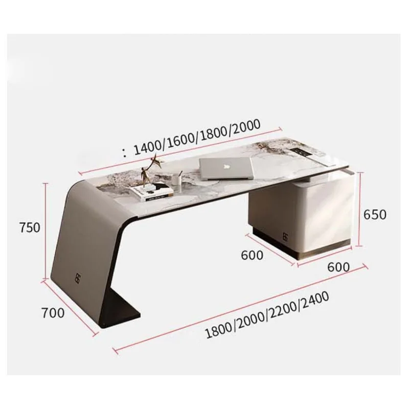 Bàn Làm Việc Giám Đốc, Mặt Đá Ceramic - Neli 13 Bàn Làm Việc Giám Đốc, Mặt Đá Ceramic - Neli