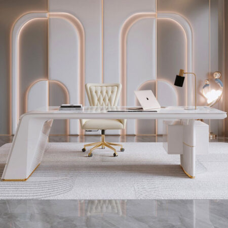 Bàn Làm Việc Giám Đốc, Mặt Đá Ceramic - Simona