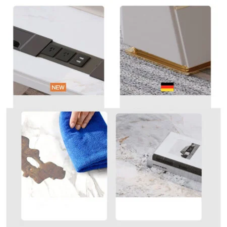 Bàn Làm Việc Giám Đốc, Mặt Đá Ceramic - Simona