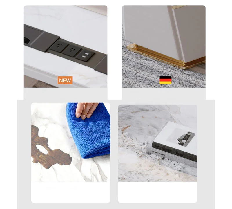Bàn Làm Việc Giám Đốc, Mặt Đá Ceramic - Simona