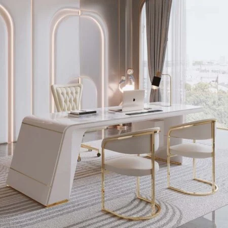 Bàn Làm Việc Giám Đốc, Mặt Đá Ceramic - Simona