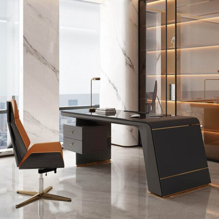 Bàn Làm Việc Giám Đốc, Mặt Đá Ceramic - Stefano 15 Bàn Làm Việc Giám Đốc, Mặt Đá Ceramic - Stefano