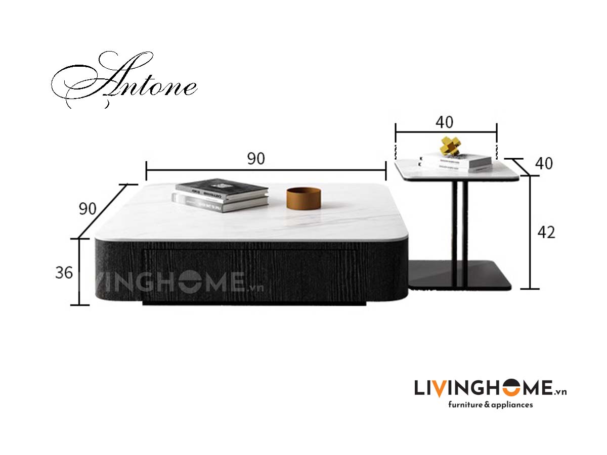 Bàn trà nhập khẩu Antone 21 Bàn trà nhập khẩu Antone