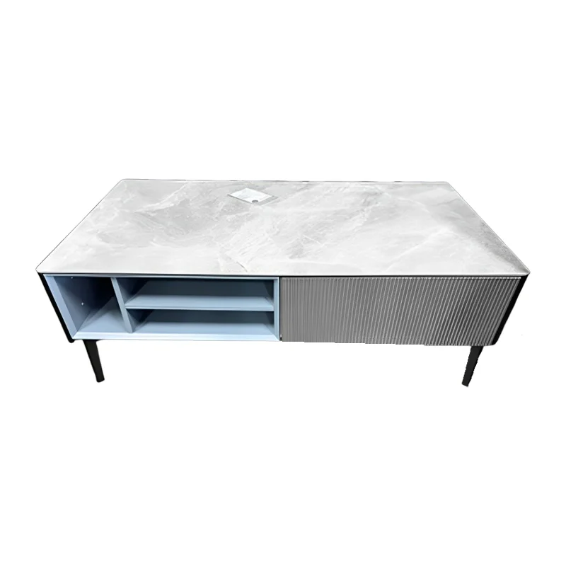 Bàn Trà Mặt Đá Ceramic Chống Trầy - DAVID 6 Bàn Trà Mặt Đá Ceramic Chống Trầy - DAVID