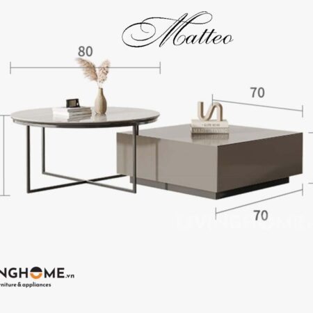 Bàn trà nhập khẩu Matteo