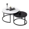 Bộ Bàn Trà Đôi Sofa Mặt Đá Tròn - THIERRY 1 Bàn trà Thierry