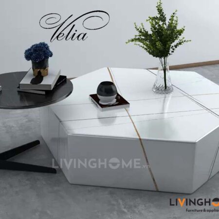 Bộ Bàn Trà Sofa Mặt Đá Decor Độc Đẹp - Velia 12 Bàn trà nhập khẩu Velia