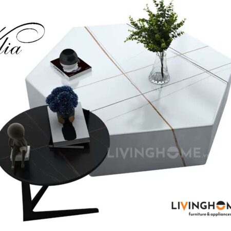 Bộ Bàn Trà Sofa Mặt Đá Decor Độc Đẹp - Velia 10 Bàn trà nhập khẩu Velia