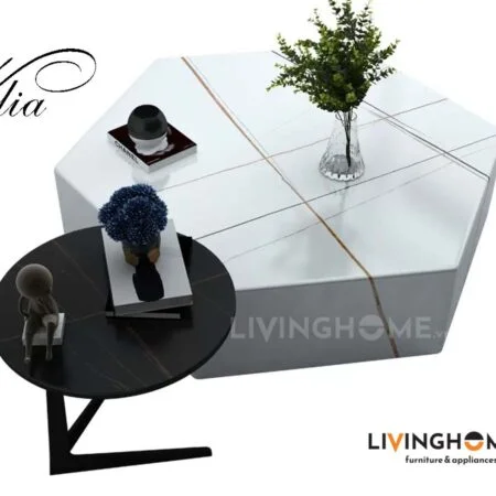 Bộ Bàn Trà Sofa Mặt Đá Decor Độc Đẹp - Velia 10 Bàn trà nhập khẩu Velia