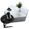 Bộ Bàn Trà Sofa Mặt Đá Decor Độc Đẹp - Velia 2 Bàn trà nhập khẩu Velia