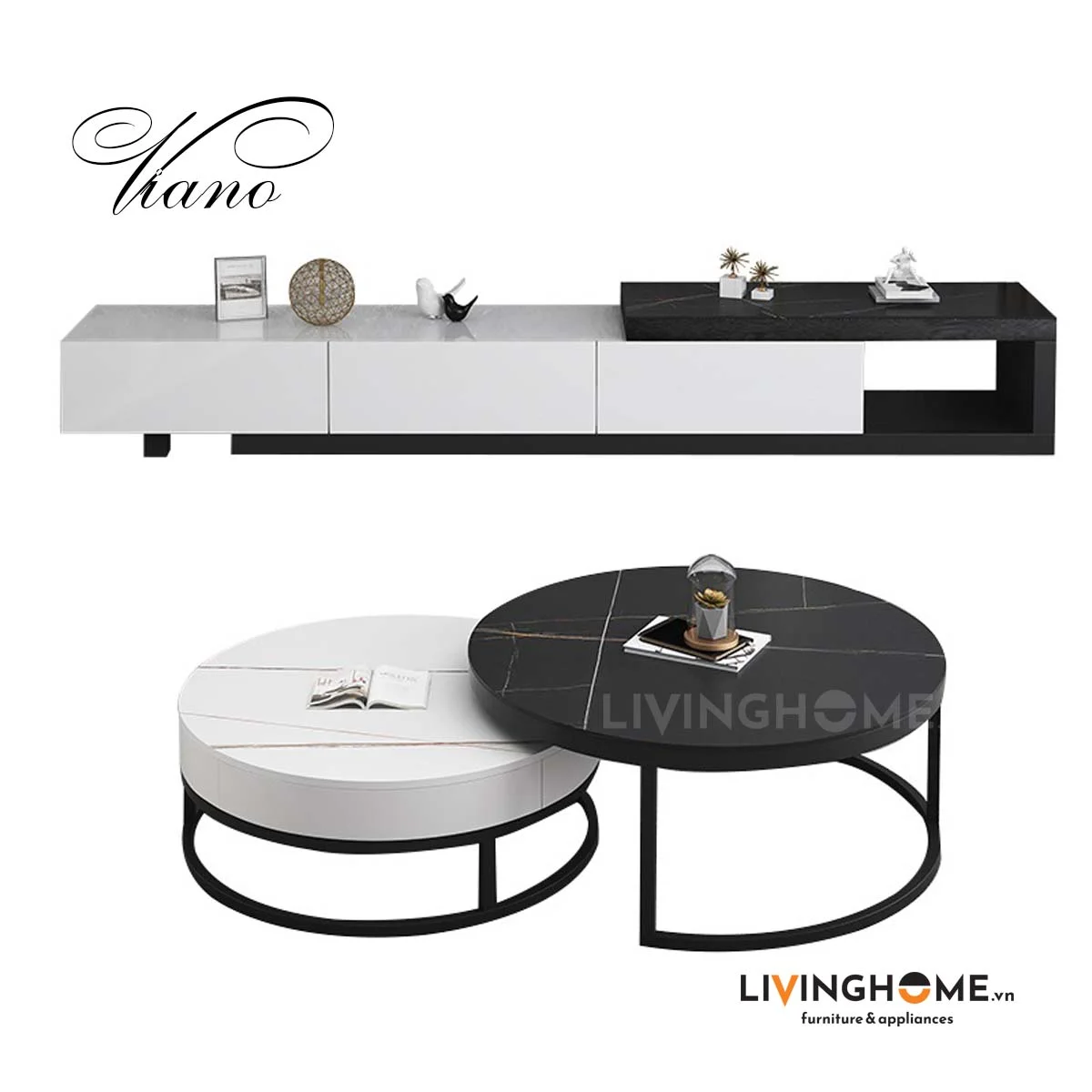 Bàn trà nhập khẩu Viano