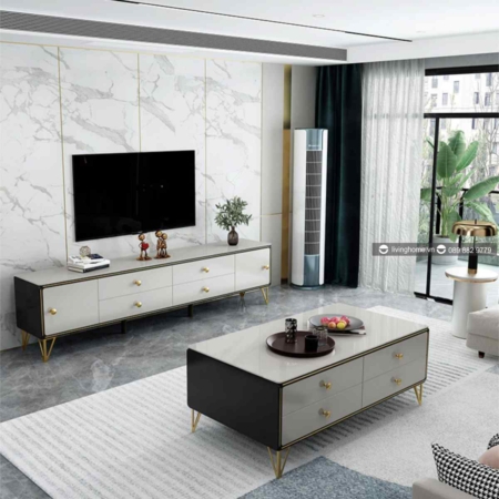 Kệ tivi LVH-TV60 mặt kính sang trọng hoàn mỹ