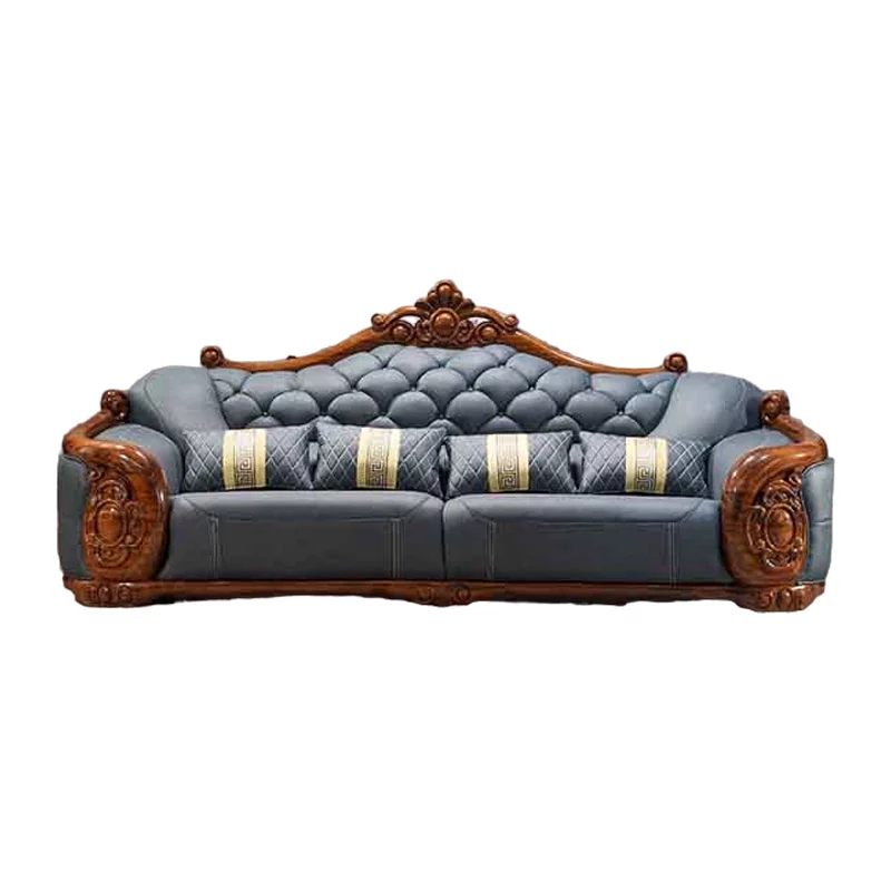 Bộ Sofa Tân Cổ Điển Khung Gỗ Mun Nhập Khẩu - CAMILE 14 Sofa Cổ Điển Khung Gỗ Nhập Khẩu - Camile