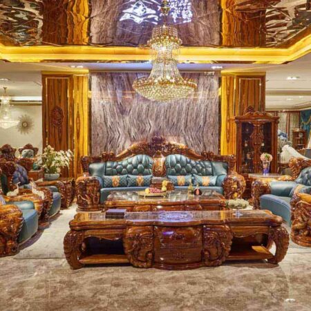 Sofa Cổ Điển Khung Gỗ Nhập Khẩu - Devula