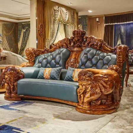 Bộ Sofa Tân Cổ Điển Khung Gỗ Mun Nhập Khẩu - DEVULA 10 Sofa Cổ Điển Khung Gỗ Nhập Khẩu - Devula