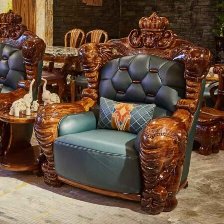 Bộ Sofa Tân Cổ Điển Khung Gỗ Mun Nhập Khẩu - DEVULA 11 Sofa Cổ Điển Khung Gỗ Nhập Khẩu - Devula