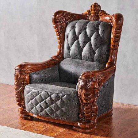 Bộ Sofa Tân Cổ Điển Khung Gỗ Mun Nhập Khẩu - KONBA 11 Sofa Cổ Điển Khung Gỗ Nhập Khẩu - Konba