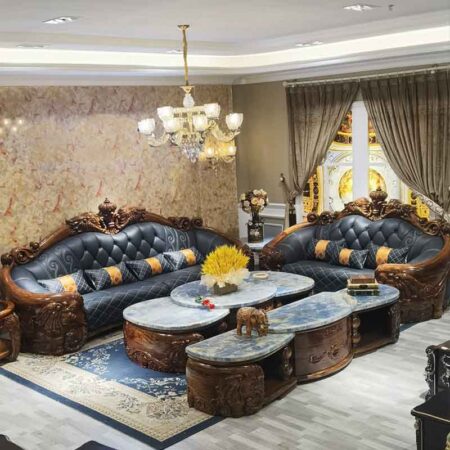 Sofa Cổ Điển Khung Gỗ Nhập Khẩu - Lehana