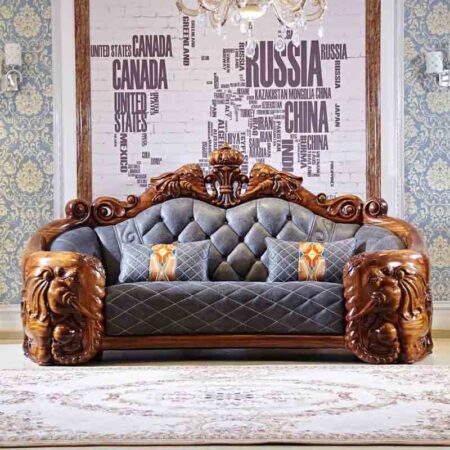 Bộ Sofa Tân Cổ Điển Khung Gỗ Mun Nhập Khẩu - MIXENU 10 Sofa Cổ Điển Khung Gỗ Nhập Khẩu - Mixenu