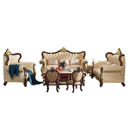 Bộ Sofa Tân Cổ Điển Khung Gỗ Mun Nhập Khẩu - PALACE 9 Sofa Cổ Điển Khung Gỗ Nhập Khẩu - Palace