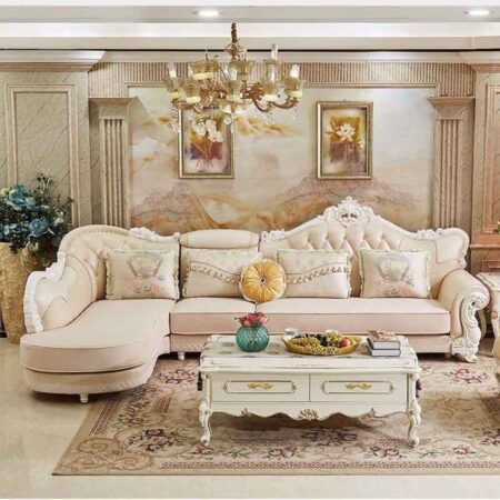 Sofa Tân Cổ Điển Khung Gỗ Sồi Nhập Khẩu - SENKA 11 Sofa Cổ Điển Khung Gỗ Nhập Khẩu - Senka
