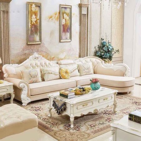 Sofa Tân Cổ Điển Khung Gỗ Sồi Nhập Khẩu - SENKA 13 Sofa Cổ Điển Khung Gỗ Nhập Khẩu - Senka