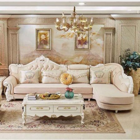 Sofa Tân Cổ Điển Khung Gỗ Sồi Nhập Khẩu - SENKA 10 Sofa Cổ Điển Khung Gỗ Nhập Khẩu - Senka