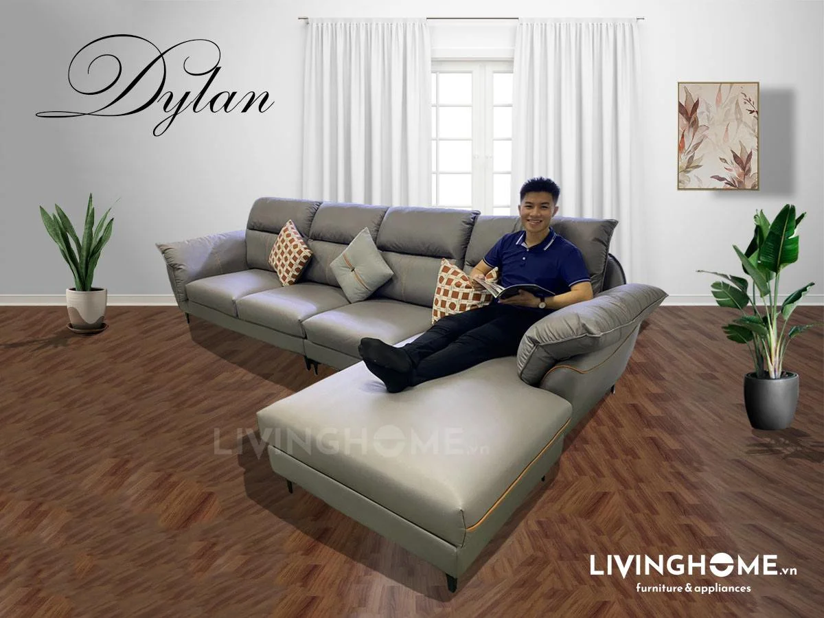 Sofa Góc Da Cao Cấp Nhập Khẩu - Dylan 8 Sofa Góc Da Cao Cấp Nhập Khẩu - Dylan