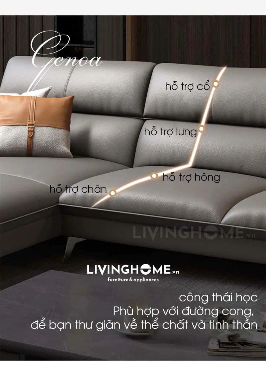 Sofa Góc Cao Cấp Nhập Khẩu - Genoa 41 Sofa Góc Cao Cấp Nhập Khẩu - Genoa