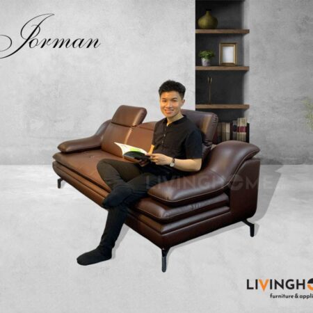 Sofa Văng Da 3 Chỗ Tựa Gật Gù - Jorman 8 Sofa Jorman