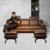 Sofa Văng Da 3 Chỗ Tựa Gật Gù - Jorman 1 Sofa Jorman