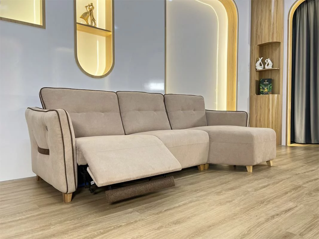 Sofa Góc Vải Kết Hợp Ghế Sofa Thư Giãn Chỉnh Điện - Lenado 3 Sofa Góc Vải Kết Hợp Ghế Sofa Thư Giản Chỉnh Điện - Lenado