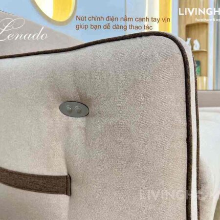 Sofa Góc Vải Kết Hợp Ghế Sofa Thư Giãn Chỉnh Điện - Lenado 11 Sofa Góc Vải Kết Hợp Ghế Sofa Thư Giản Chỉnh Điện - Lenado