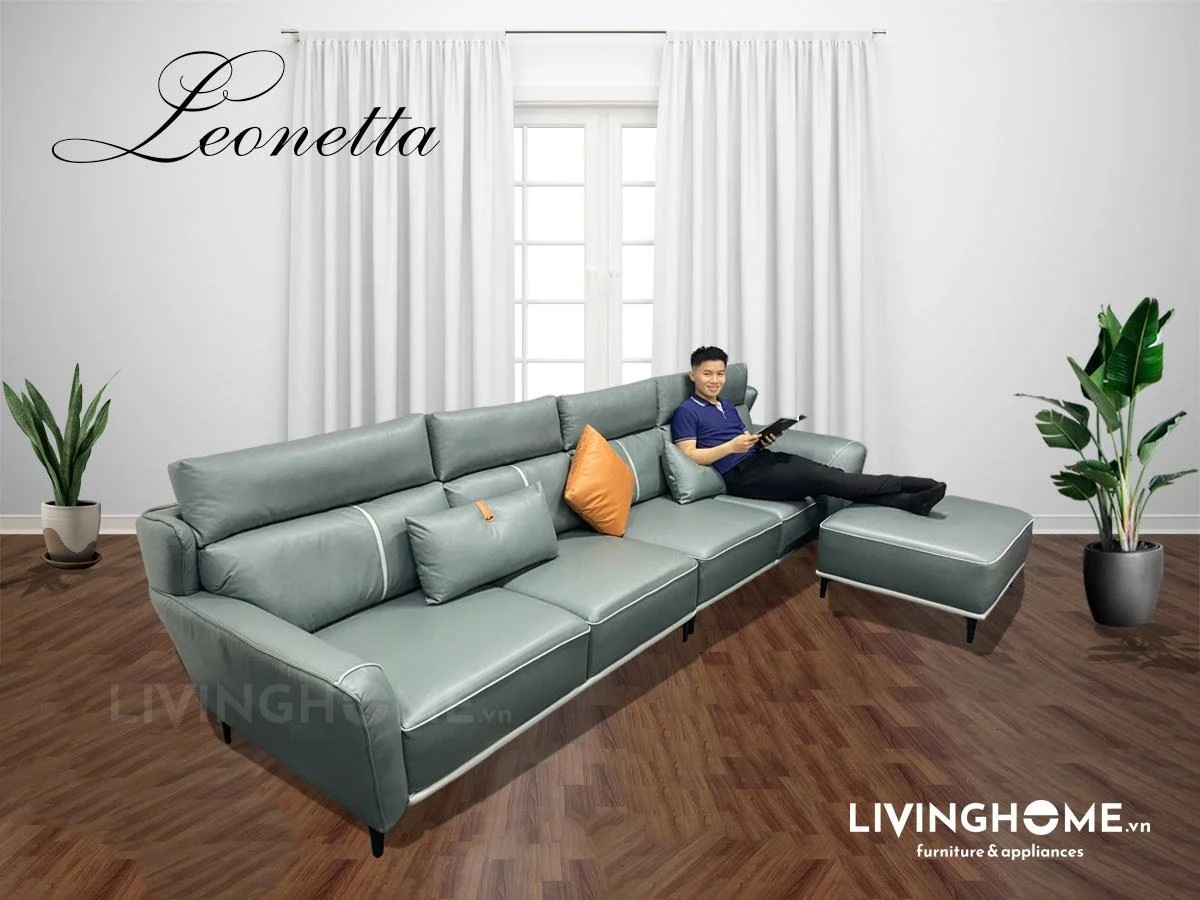 Sofa Góc Da Cao Cấp Nhập Khẩu - Leonetta 7 Sofa Leonetta