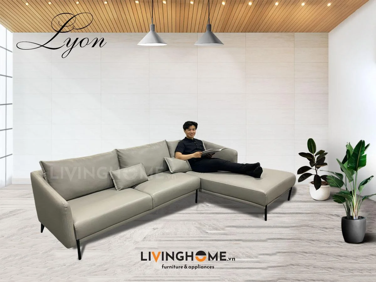 Sofa Góc Da Cao Cấp Nhập Khẩu - Lyon 21 Sofa Lyon