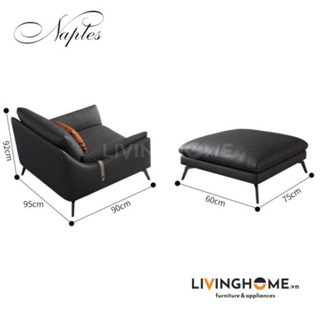 Sofa Góc Cao Cấp Nhập Khẩu - Naples 23 Sofa Naples