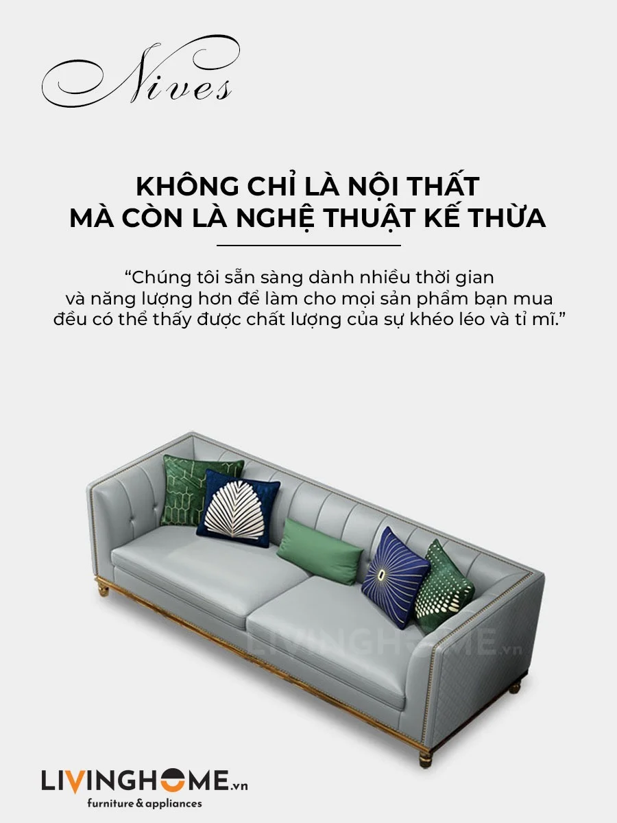Bộ Sofa Băng Cao Cấp Nhập Khẩu - Nives 7 Bộ Sofa Băng Cao Cấp Nhập Khẩu - Nives
