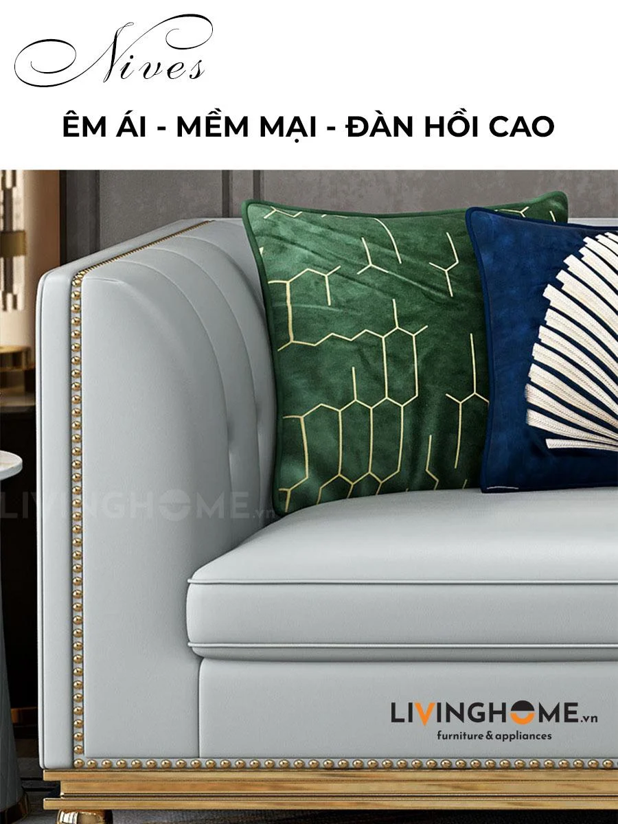 Bộ Sofa Băng Cao Cấp Nhập Khẩu - Nives 8 Bộ Sofa Băng Cao Cấp Nhập Khẩu - Nives