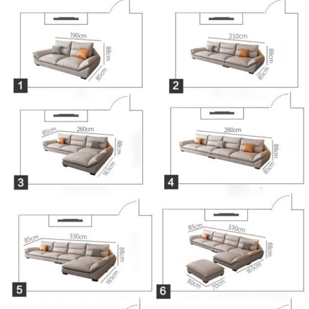 Sofa Góc Cao Cấp Nhập Khẩu - Palermo 26 Sofa góc Palermo