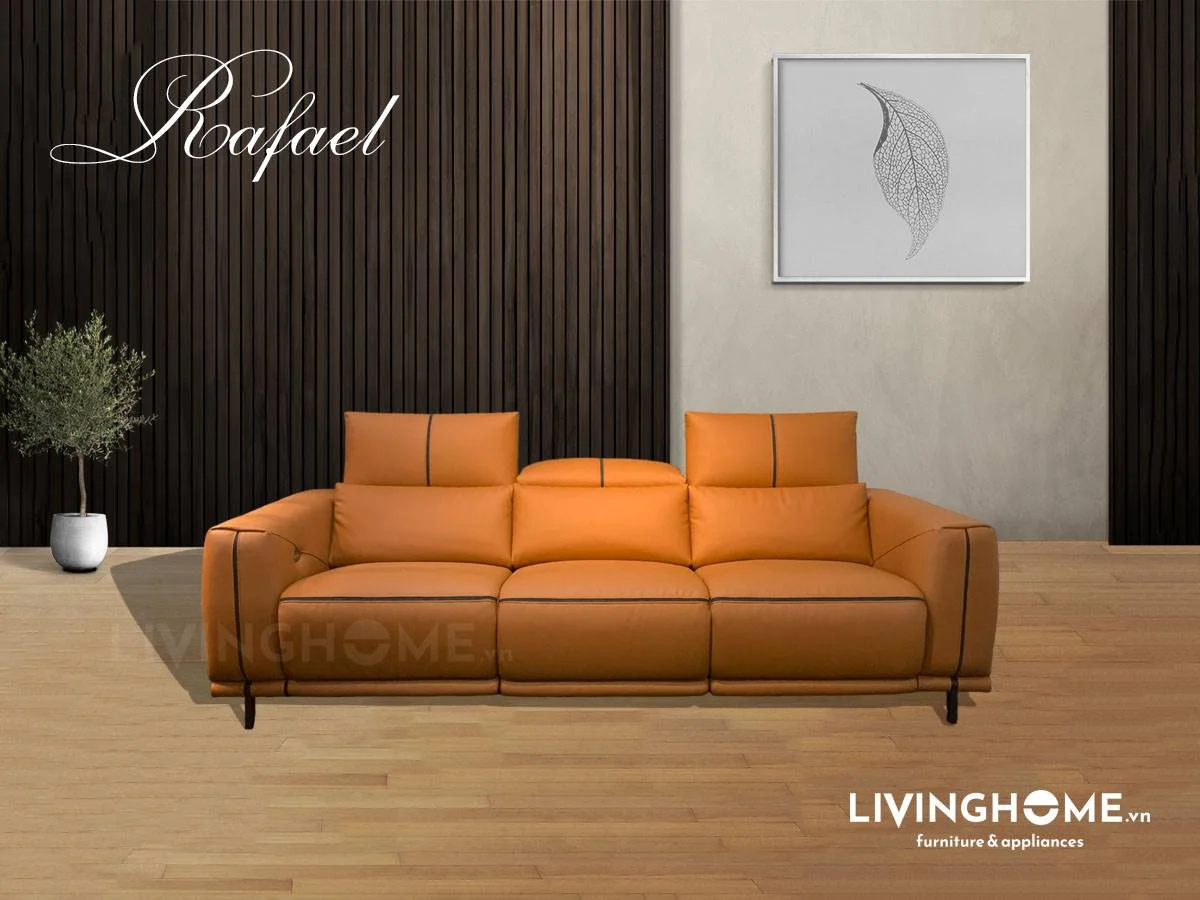Sofa Băng Da Kết Hợp Ghế Thư Giản Chỉnh Điện - Rafael 11 Sofa Rafael