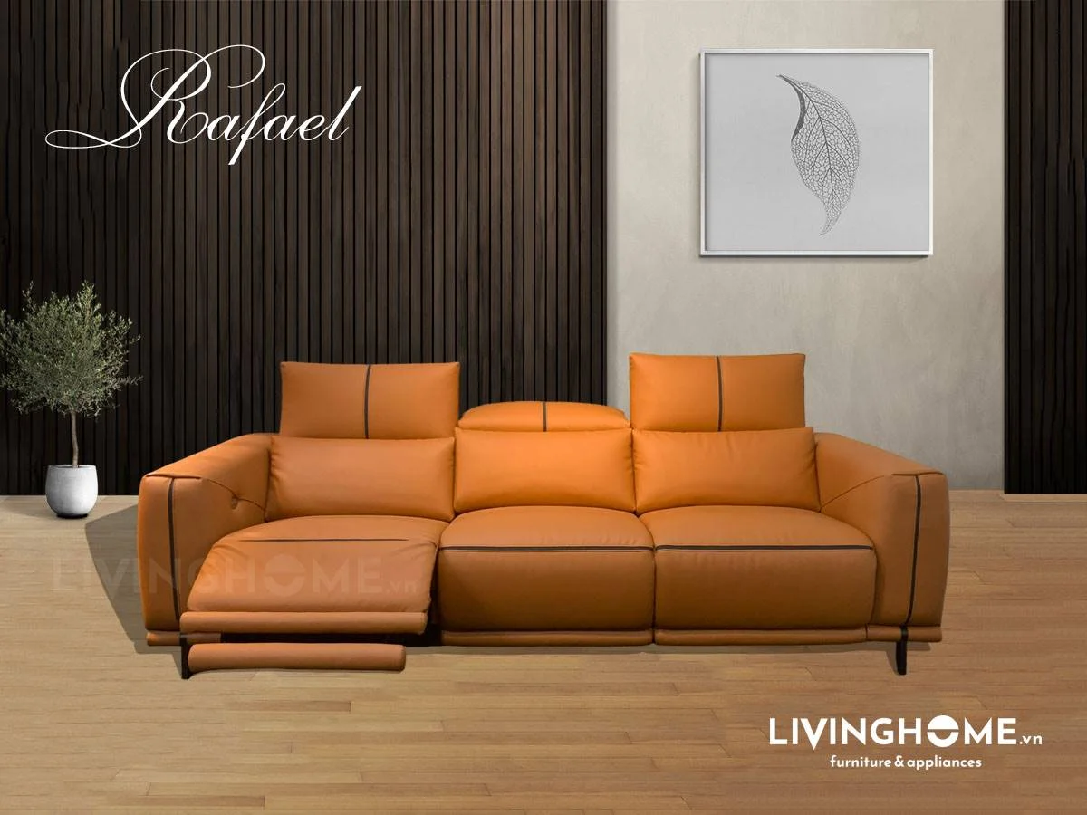 Sofa Băng Da Kết Hợp Ghế Thư Giản Chỉnh Điện - Rafael 12 Sofa Rafael