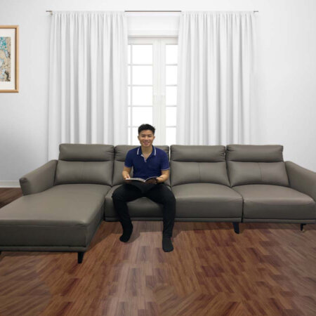 Sofa Góc Da Kết Hợp Ghế Sofa Thư Giản Chỉnh Điện - Saleno 7 Sofa Saleno