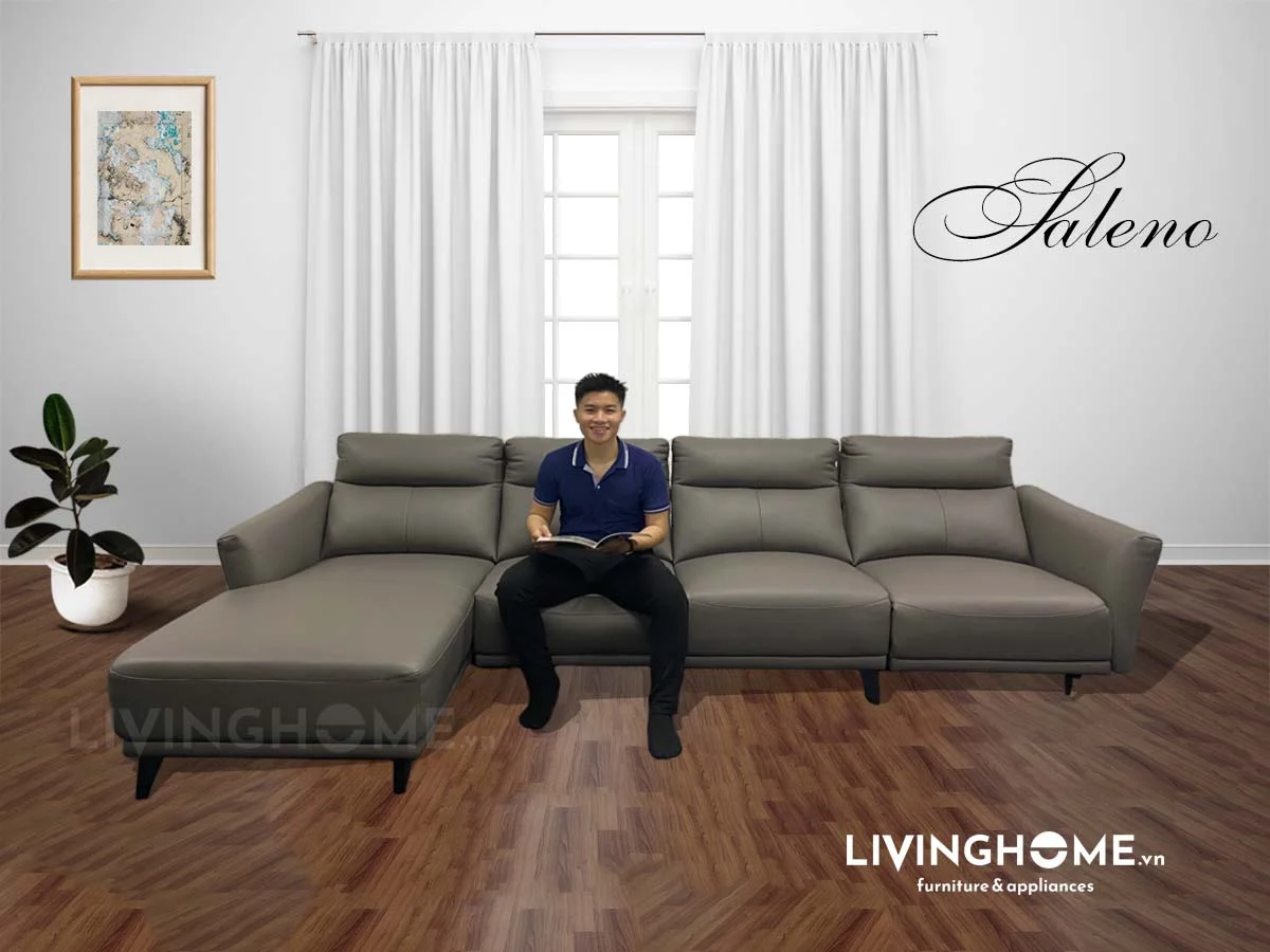 Sofa Góc Da Kết Hợp Ghế Sofa Thư Giản Chỉnh Điện - Saleno 8 Sofa Góc Da Kết Hợp Ghế Sofa Thư Giản Chỉnh Điện - Saleno